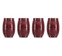 Topkapi Tiki Mahana - Juego de vasos de cóctel Tiki Bar, 490 ml, XL (rojo)