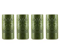 Topkapi Tiki Vaso Bora - Juego de vasos Tiki para cócteles, vasos de cóctel, Serie Tiki Bar, 490 ml, XL (Verde)