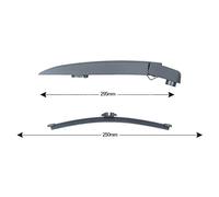 TopLight - Brazo y cepillo para limpiaparabrisas de 250 mm