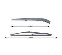 TopLight - Brazo y cepillo para limpiaparabrisas de 300 mm