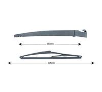 TopLight - Brazo y cepillo para limpiaparabrisas de 305 mm