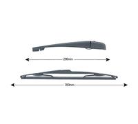 TopLight - Brazo y cepillo para limpiaparabrisas de 350 mm