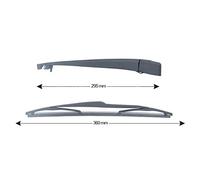 TopLight - Brazo y cepillo para limpiaparabrisas de 360 mm