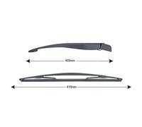 TopLight - Brazo y cepillo para limpiaparabrisas de 410 mm