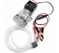 Toplionace Bomba de Aire Transparente con Alta Disipación de Calor, Bajo Nivel de Ruido de 50 Db, Fuente de Alimentación Estable y Múltiples Opciones de Entrada. (Pinzas de Batería)