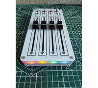 Toplionace Controlador MIDI CC USB de 4 Faders: Mezclador Daw y Control de Plugins para Producción Musical Plug & Play