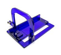 Toplionace Cortador de Jabón Hecho a Mano de Acrílico, Cortador Manual de Jabón Frío Cortador de Alambre de Acero 0-50mm Ajustable (E)