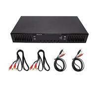 Toplionace Ecualizador Estéreo Digital HD de Alta Fidelidad 220V, Preamplificador EQ898, Escenario en Casa Bluetooth USB Integrado, 10 Segmentos Dobles (Negro)
