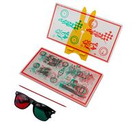 Toplionace Rojo Verde Fijo Tranaglyph Vision Terapia Convergencia Insuficiencia Dispositivo de Entrenamiento Ocular Tarjetas de Entrenamiento Estéreo Corrección Visual