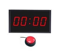 Toplionace Temporizador LED Multifuncional con Pantalla Grande de 1,5 Pulgadas y 4 Dígitos para Competición. Incluye Botón Táctil y Control Remoto.