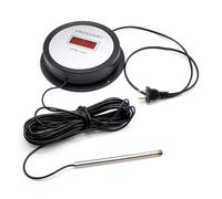 Toplionace Termómetro Digital de Caldera de Agua Industrial de Alta Temperatura de 220V, Cable de 10m con Rosca de Tubería G3/4, Sonda de Acero Inoxidable 304