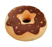 TOPLITHE Almohada Felpa Donut, Almohada Redonda Cojín Donut Almohada Suave Forma Peluche for Sofá Sala Estar Decoración Regalos(Color:Brown,Size:38CM/14IN)