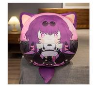 TOPLITHE Star Rail Plush, Figura De Anime Llavero Muñeca Kawaii Suave Y Adorable Almohada Honkai Peluche for Regalo De Fans (Color : Kafka, Size : Keychain+Pillow)