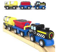 TOPLIVING Accesorios de Tren Locomotora con batería, Tren de ingeniería se Adapta a Todos los Juegos de Tren para niños pequeños