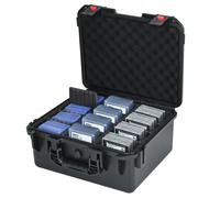 Toploader - Caja de almacenamiento para tarjetas rígidas de 35 puntos de 3 x 4 pulgadas, funda rígida impermeable para tarjetas coleccionables y tarjetas deportivas, con separadores ajustables, caja