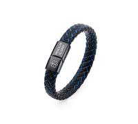 Toplstud Pulsera de cuero para hombre, pulsera de alerta médica para hombres y mujeres, alergia a la penicilina tipo 1, pulsera de identificación médica para papá y marido, 21cm, Cuero