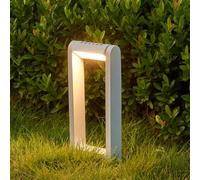 Topmo-plus LED Poste Iluminación Poste de Exterior Luz Aluminio/LED COB/Poste de Patio en Moda Impermeable paisaje/Caminos/Patio IP65 (orientable Blanco/Blanco cálido)