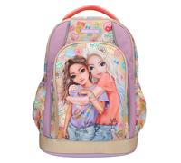 Topmodel - School Backpack Girl Power - Beige, Lilac, And Coral (41... NUEVO