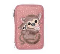 Topmodel - Topmodel Triple Pencil Case Juicy - Dusky Pink With Oran... Toy NUEVO