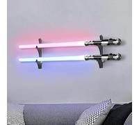 TOPNEW Soporte para sable de luz, soporte de pared, estante de exhibición de pared acrílico adecuado para espadas, sable de luz (negro)