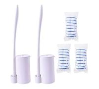 Topo Bear Juego de 2 Soportes Desechables para escobilla de Inodoro con 24 recambios