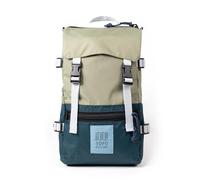 Topo Designs Rover Pack Mini - Mochila de tamaño pequeño para EDC, excursiones de un día, caminatas, diseño icónico de Denver, comercio justo + Bluesign, Verde aceite/pino oscuro, One Size, Rover Pack