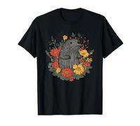 Topo rodeado de flores coloridas Camiseta