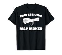 Topografía - Mapas Geografía Cartógrafo Camiseta