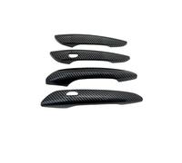 TOPOLVLCKC Cubierta De Manija De Puerta De Fibra De Carbono Cromada, Pegatina Antiarañazos, Accesorios Para Coche, Para M&azda CX-60 CX60 KH 2022-2024 2023 2025 Manijas Puerta(Carbon Fiber)