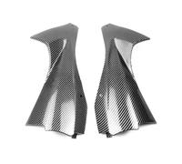 TOPOLVLCKC Cubierta Lateral del Conducto De Aire del Carenado De Motocicleta De Fibra De Carbono De Imitación para Y&amaha YZF-R6 YZF R6 2006-2007 Alerón Lateral de Motocicleta