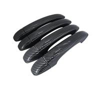 TOPOLVLCKC Cubiertas Para Manijas De Puertas De Coche, Pegatinas Cromadas Resistentes A Arañazos, Accesorios Para Virtus, Polo Y Sedán (2018-2025) Manijas Puerta(Carbon Fiber)