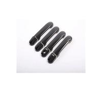 TOPOLVLCKC Cubiertas Para Manijas De Puertas De Coche, Pegatinas Decorativas, Accesorios De Superposición, Color Negro Brillante, Para N&issan March, Micra K12, Tiida C11 (2003-2010) Manijas Puerta(Bl