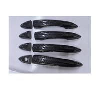 TOPOLVLCKC Embellecedor Adhesivo Para Manija De Puerta Exterior De Coche, Fibra De Carbono Auténtica, Para Alfa Romeo, Giulia 952, Stelvio 949 (2017-2018) Manijas Puerta(Front dr with sensor)
