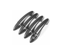TOPOLVLCKC Embellecedor Adhesivo Para Manija De Puerta Exterior De Coche, Fibra De Carbono Auténtica, Para Alfa Romeo, Giulia 952, Stelvio 949 (2017-2018) Manijas Puerta(Hole 4 dr with sensor)