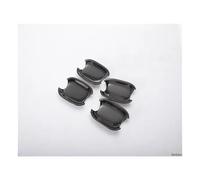 TOPOLVLCKC Embellecedor De Manija De Puerta De Coche, Adhesivo Decorativo, Accesorios Para A*udi A4, B8, Q5, Q3, Color Negro Brillante Y Cromado. Manijas Puerta(Silver handle-bowl)