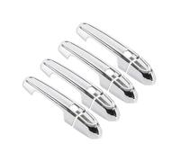 TOPOLVLCKC Embellecedor De Manija De Puerta De Coche, Adhesivo Decorativo De Fibra De Carbono Negra Brillante Para XT4, XT5, XT6, CT6, ATS, CT5 Manijas Puerta(Silver)
