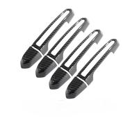 TOPOLVLCKC Embellecedor De Manija De Puerta De Coche, Adhesivo Decorativo De Fibra De Carbono Negra Brillante Para XT4, XT5, XT6, CT6, ATS, CT5 Manijas Puerta(Carbon with light)