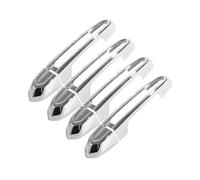 TOPOLVLCKC Embellecedor De Manija De Puerta De Coche, Adhesivo Decorativo De Fibra De Carbono Negra Brillante Para XT4, XT5, XT6, CT6, ATS, CT5 Manijas Puerta(Silver with light)