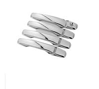 TOPOLVLCKC Embellecedor De Manija De Puerta De Coche Cromado Para Explorer Classic U502 2011-2019, Protector De Arañazos Negro, Accesorios De Estilo Cromado Manijas Puerta(Metallic Silver 4pcs)