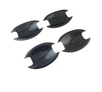 TOPOLVLCKC Embellecedor De Manija De Puerta De Coche, Estilo Pasta, Para N&issan X-Trail T33 2008 2009 2010 2011 2013 Qashqai, Color Negro Carbono Manijas Puerta(Carbon bowl cover)