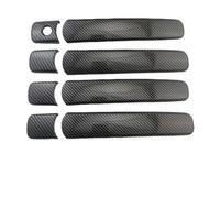 TOPOLVLCKC Embellecedor De Manija De Puerta De Coche, Estilo Pasta, Para N&issan X-Trail T33 2008 2009 2010 2011 2013 Qashqai, Color Negro Carbono Manijas Puerta(Carbon)