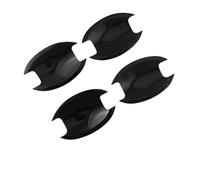 TOPOLVLCKC Embellecedor De Manija De Puerta De Coche, Estilo Pasta, Para N&issan X-Trail T33 2008 2009 2010 2011 2013 Qashqai, Color Negro Carbono Manijas Puerta(Black bowl cover)