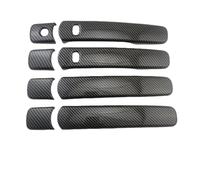 TOPOLVLCKC Embellecedor De Manija De Puerta De Coche, Estilo Pasta, Para N&issan X-Trail T33 2008 2009 2010 2011 2013 Qashqai, Color Negro Carbono Manijas Puerta(Carbon2 Smart)