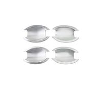 TOPOLVLCKC Embellecedor De Manija De Puerta De Fibra De Carbono, Color Negro Brillante, Cromado, Para I&nfiniti FX35 FX45 G35 2003-2008 Manijas Puerta(8 Chrome Silver)