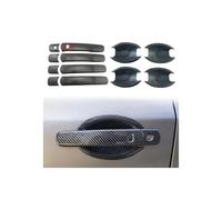 TOPOLVLCKC Embellecedor De Manija De Puerta De Fibra De Carbono, Color Negro Brillante, Cromado, Para I&nfiniti FX35 FX45 G35 2003-2008 Manijas Puerta(5 Carbon Fiber)