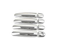 TOPOLVLCKC Embellecedor De Manija De Puerta Exterior Para Golf 4, Jetta, B&ora MK4 (1999-2004), Rabbit A4 1J, Passat B5 (1997-2005), Polo Lupo. Manijas Puerta(Silver 2)