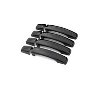 TOPOLVLCKC Embellecedor De Manija De Puerta Exterior Para L*and R*over, Range Sport, Discovery 4, LR4, Freelander 2, 8 Piezas, Negro Brillante, Sin Orificio Para Llave Manijas Puerta