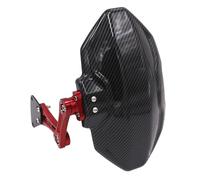 TOPOLVLCKC Extensión De Guardabarros Trasero De Motocicleta, Accesorios De Aluminio Para Y&amaha NMAX 155 2020-2023 Protector contra salpicaduras de motocicleta(Red)