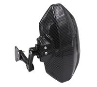 TOPOLVLCKC Extensión De Guardabarros Trasero De Motocicleta, Accesorios De Aluminio Para Y&amaha NMAX 155 2020-2023 Protector contra salpicaduras de motocicleta(Black)