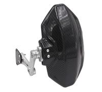 TOPOLVLCKC Extensión De Guardabarros Trasero De Motocicleta, Accesorios De Aluminio Para Y&amaha NMAX 155 2020-2023 Protector contra salpicaduras de motocicleta(Silver)